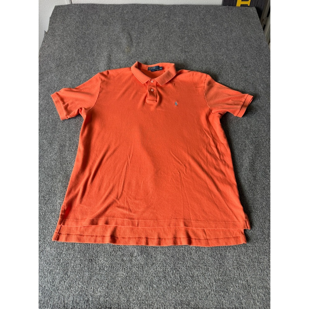Polo Ralph Lauren Mens XXL Orange Cotton Pique Polo Shirt Classic Fit
